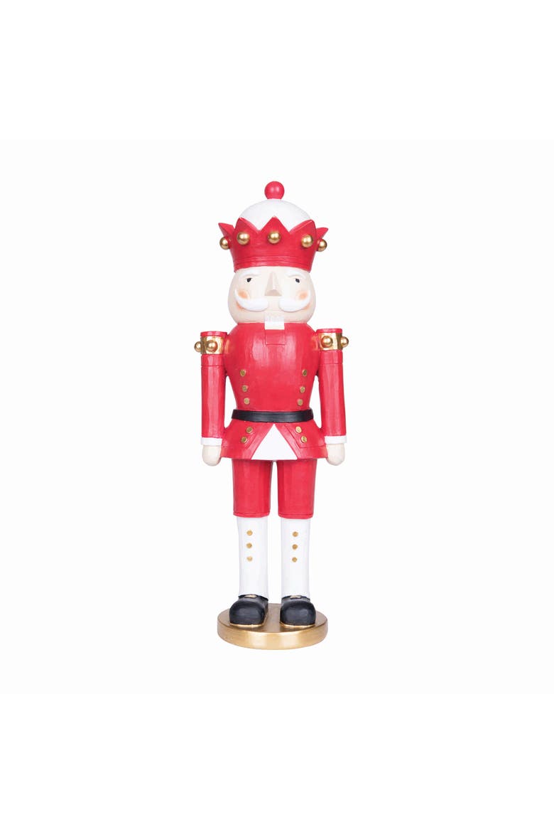 Large Christmas Nutcracker Figurine, Main, color, Red