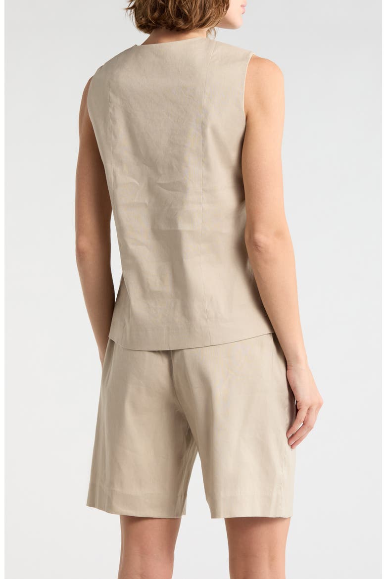 Belle Three Button Vest, Alternate, color, SANST