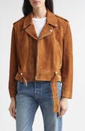 Nili Lotan Evel Suede Biker Jacket