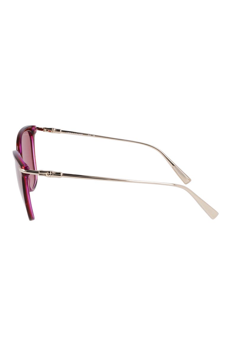 Roseau 55mm Rectangular Sunglasses, Alternate, color, STRIPED RED