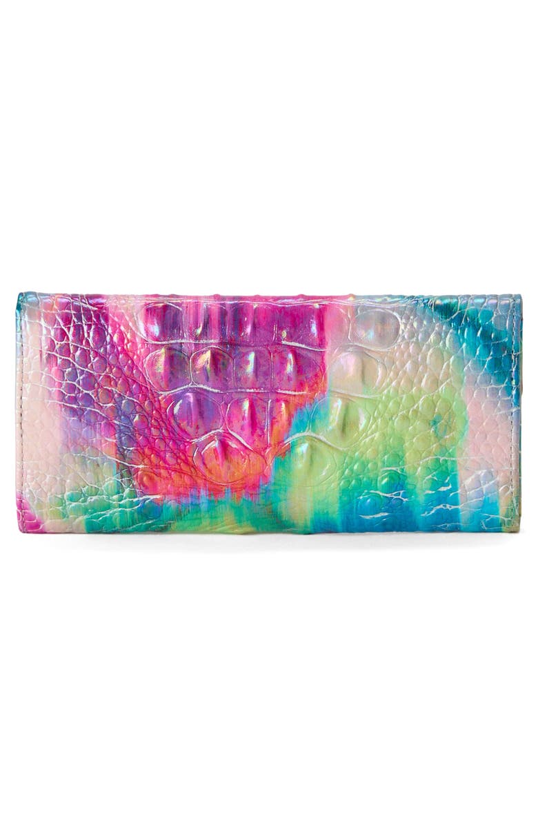 Brahmin Veronica Croc Embossed Leather Wallet, Alternate, color,