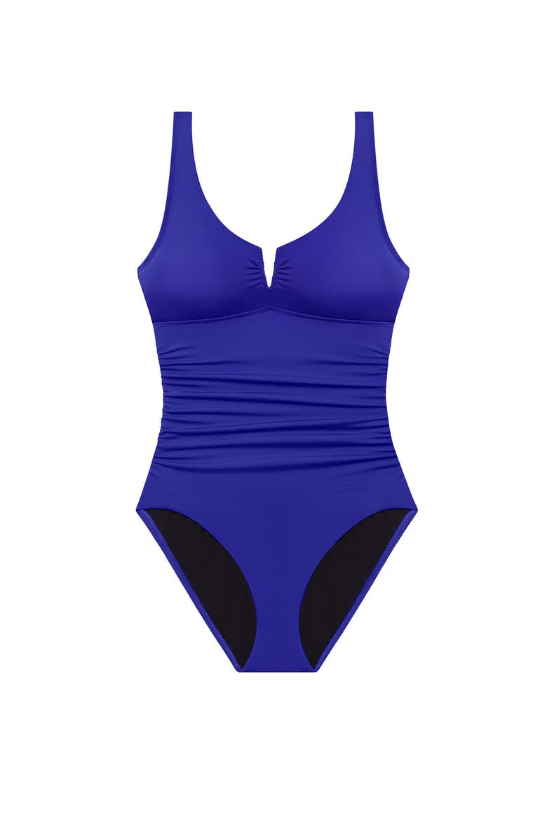 ShapeSolver Monroe Underwire One-Piece Swimsuit, Alternate, color, Royal Blue