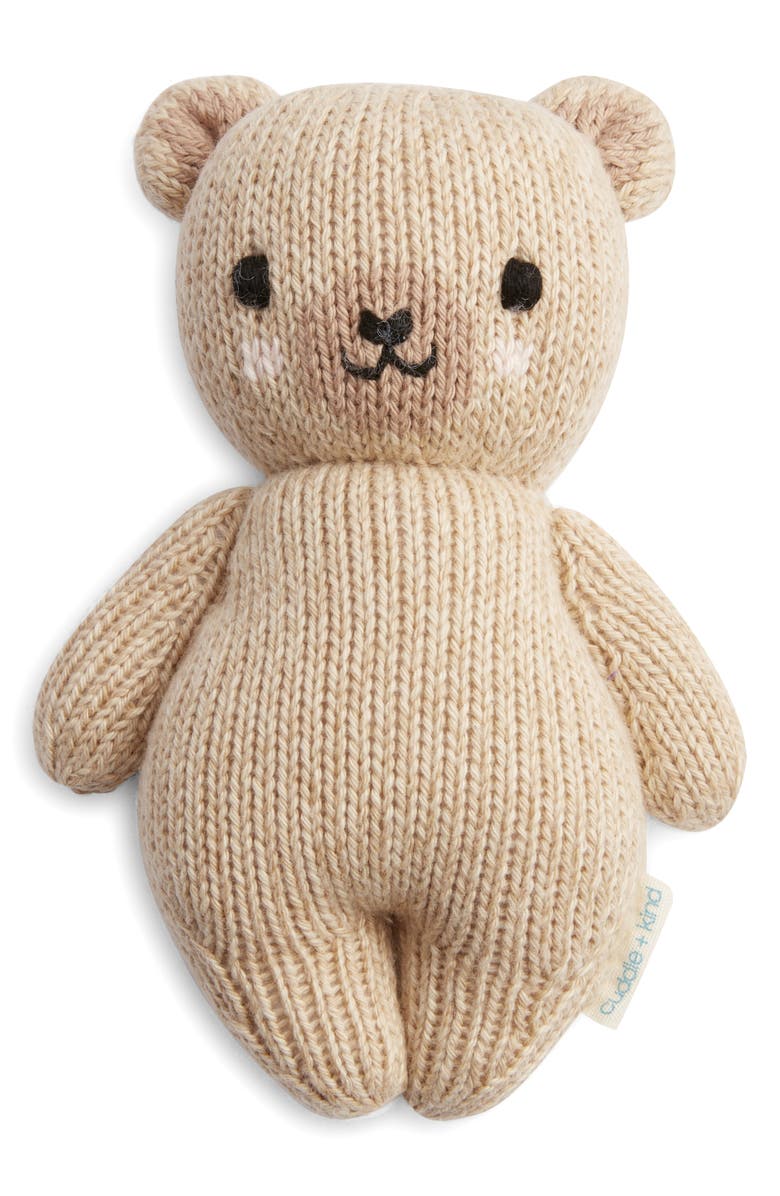 cuddle+kind Baby Honey Bear Stuffed Animal, Alternate, color, Brown