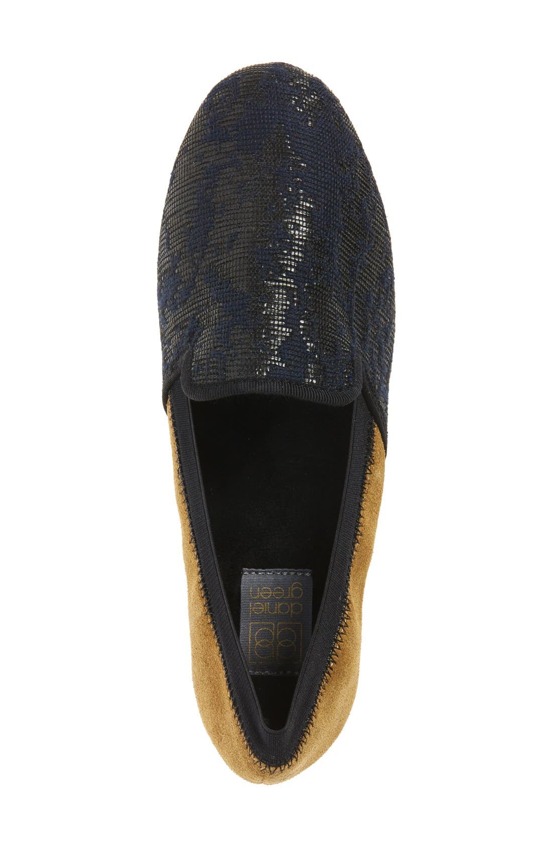 Lucca Slipper, Alternate, color, NAVY FABRIC
