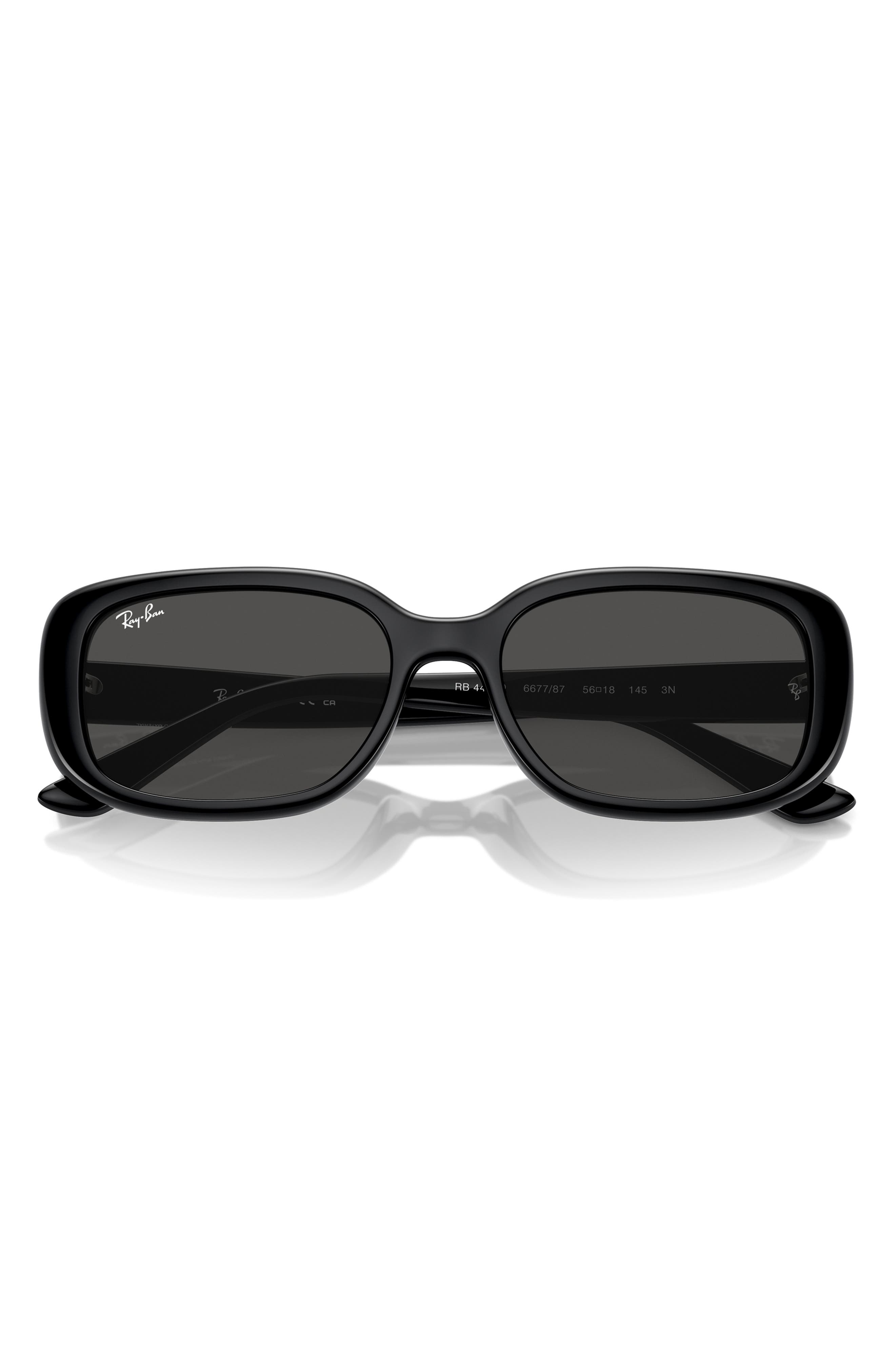 56mm Pillow Rectangular Sunglasses