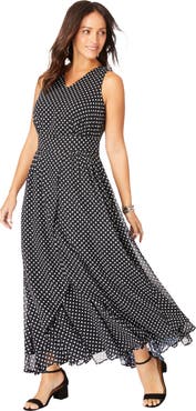 Jessica London Georgette Flyaway Maxi Dress