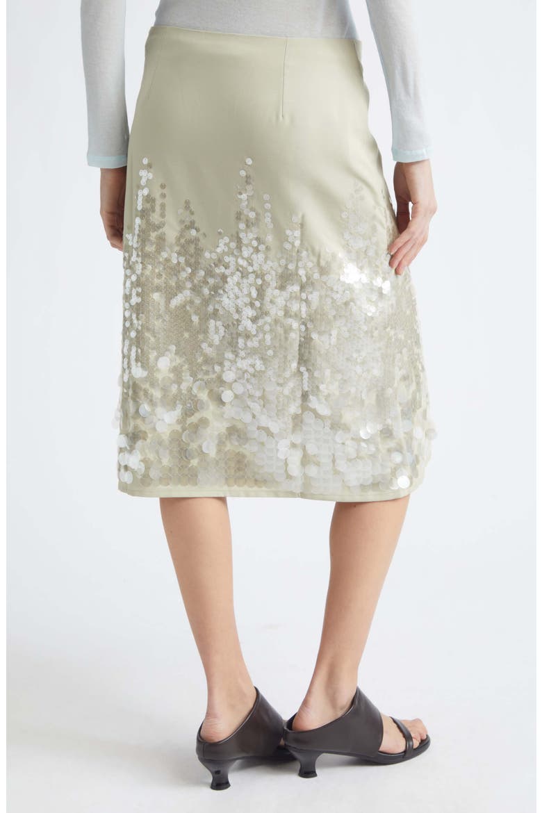 Ara Paillette Skirt, Alternate, color, 246 - KHAKI