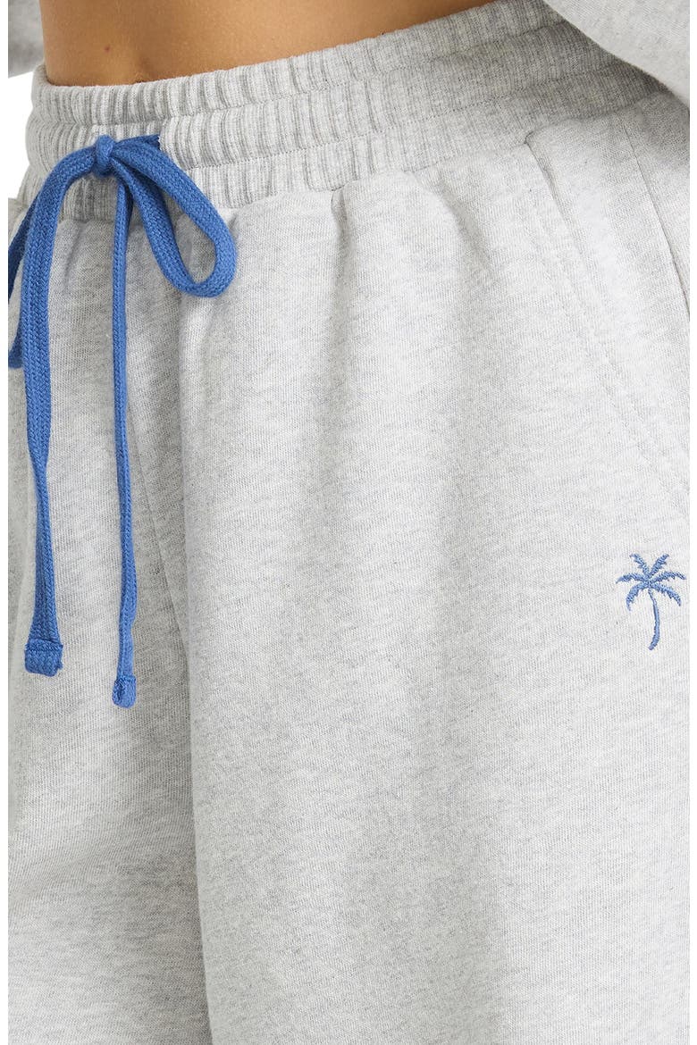 Sunset Wide Leg Fleece Pants, Alternate, color, HEATHER GRAY