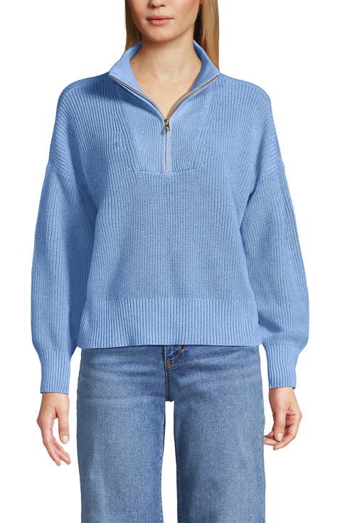Drifter Shaker Wedge Quarter Zip Sweater