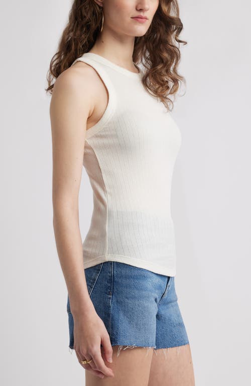 TREASURE & BOND TREASURE & BOND POINTELLE RIB CREWNECK TANK