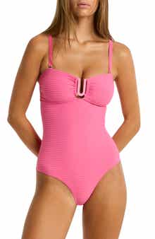 U-Bar Bandeau One-Piece Swimsuit