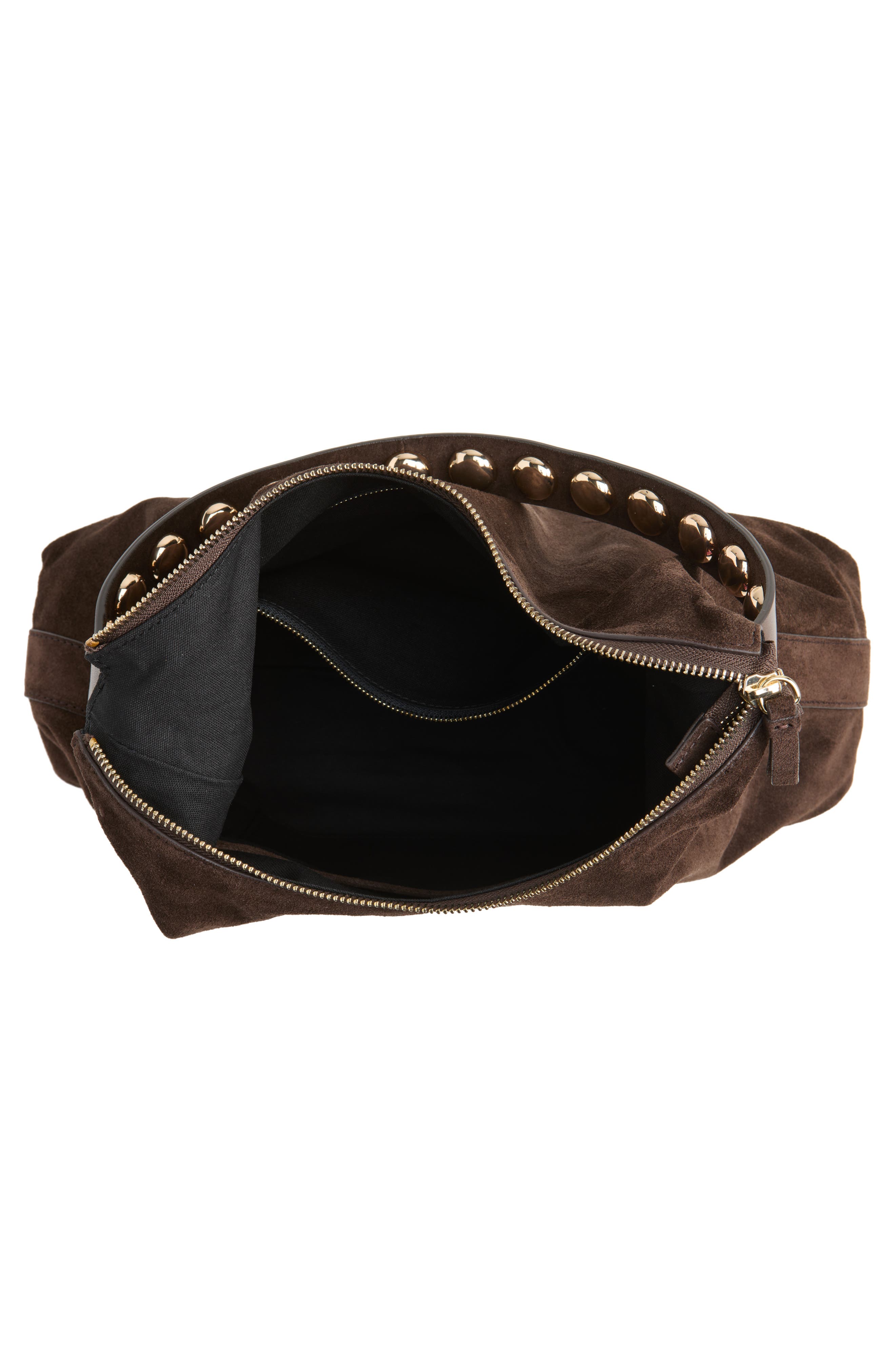 Stassie Suede Shoulder Bag, Alternate, color, TMORO