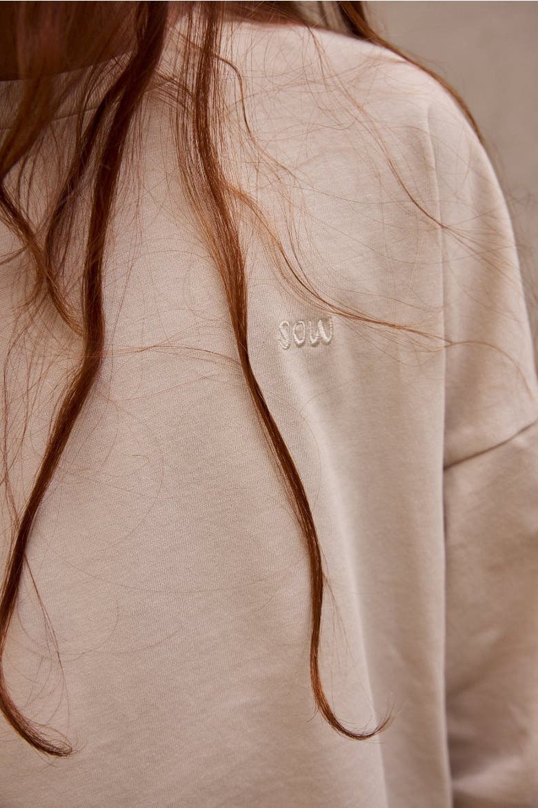 Relaxed Long Sleeve T-Shirt, Alternate, color, Stone