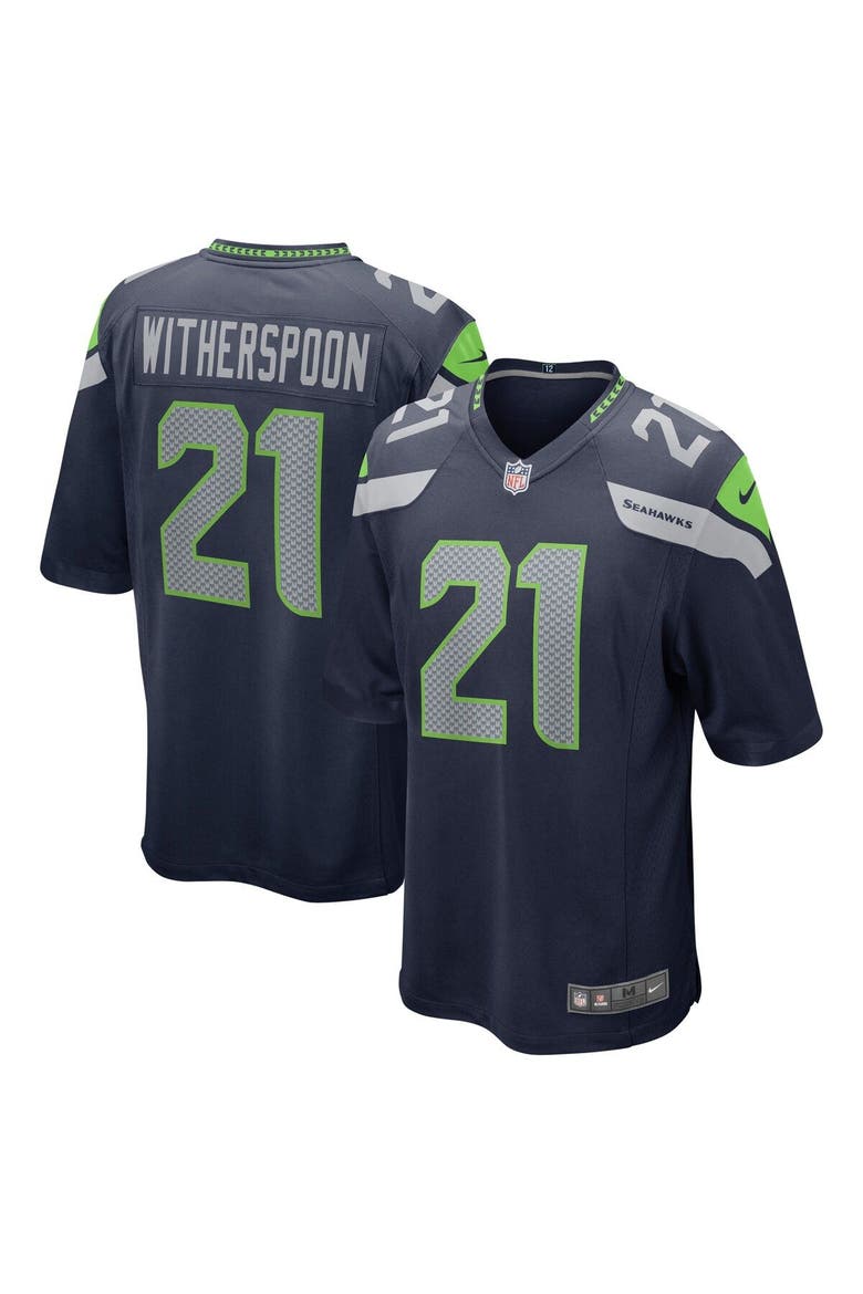 Men's Nike Devon Witherspoon College Navy Seattle Seahawks 2023 NFL Draft First Round Pick Game Jersey, Main, color, Navy