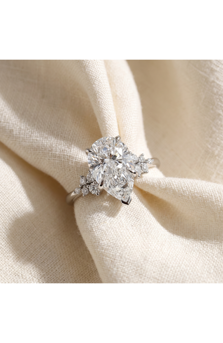 Bliss Diamond Certified 3 1/3Ct Pear Diamond Engagement Ring 14k Gold or Platinum Lab Grown, Alternate, color, 14K Yellow Gold