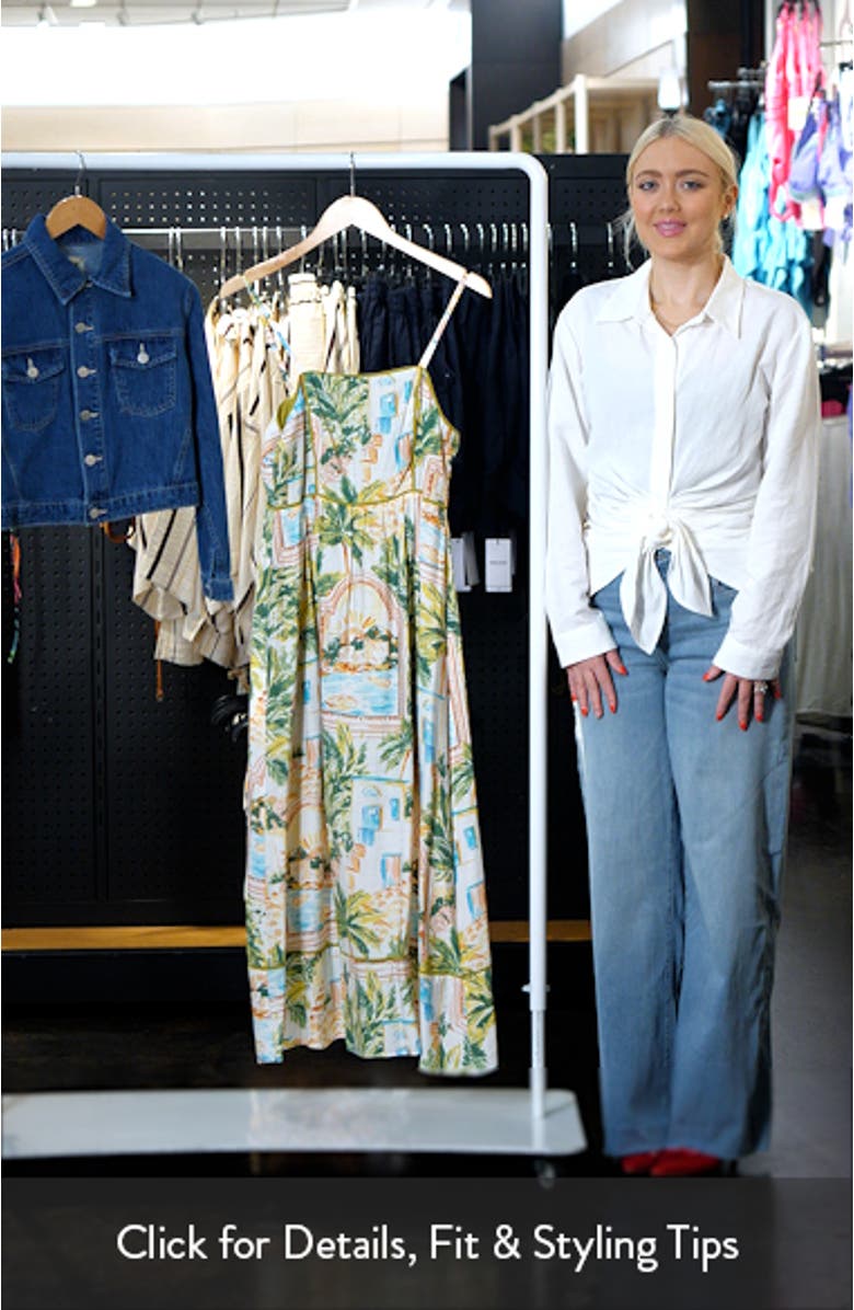 Contrast Piping Midi Sundress, sales video thumbnail