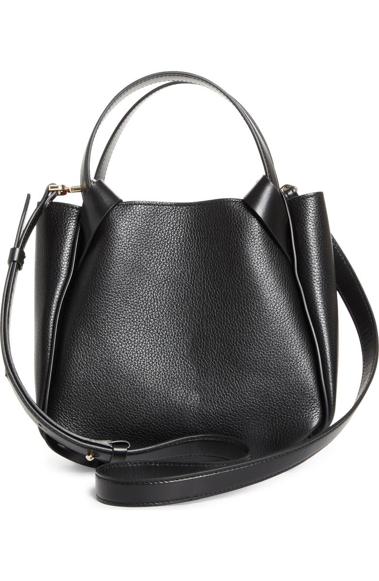 Christian Louboutin Mini Bettina Leather Tote, Alternate, color, Bk01 Black