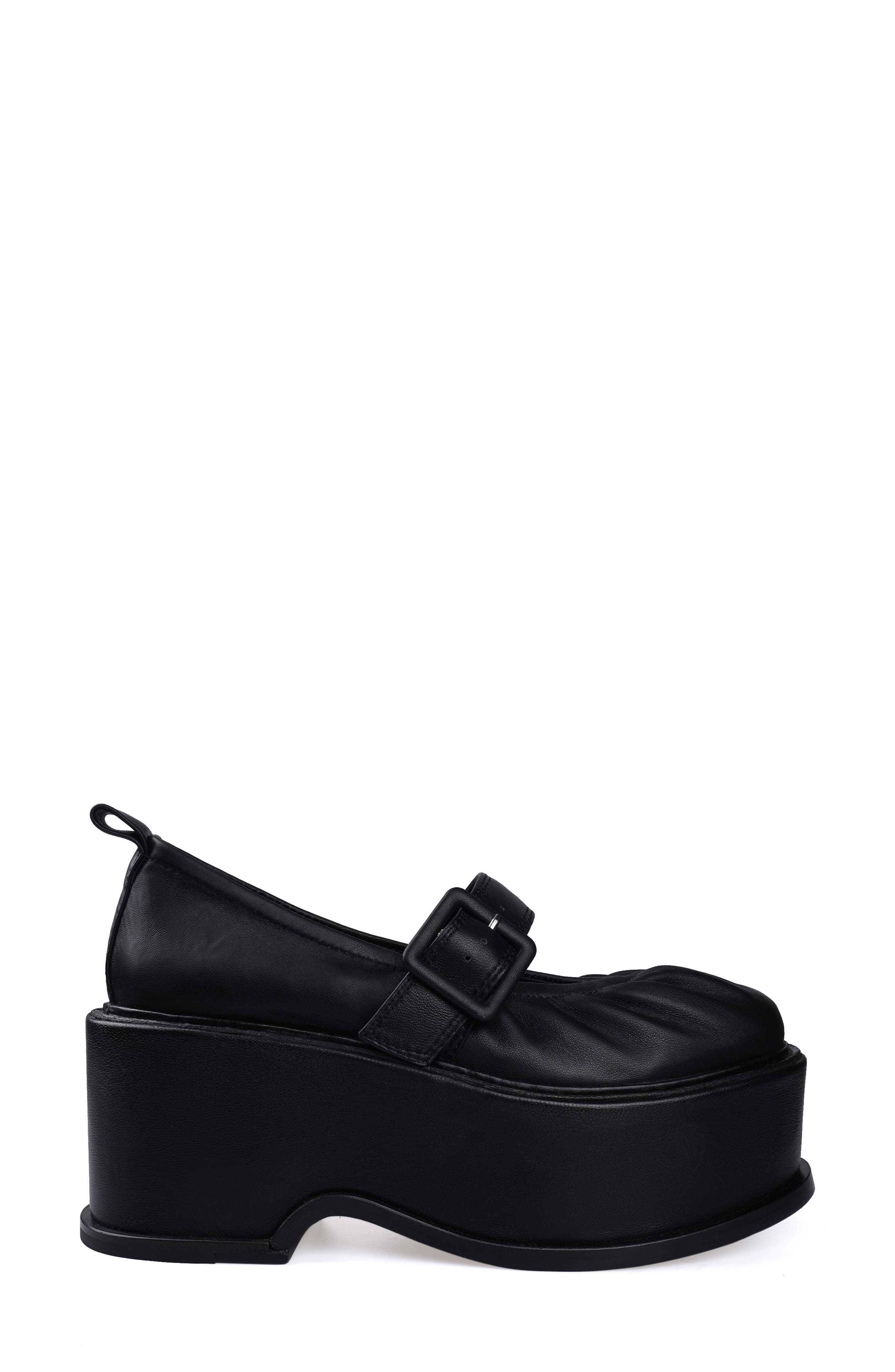 Artisan Crafted By Zigi Buxi Platform Mary Jane, Alternate, color, Black Leather