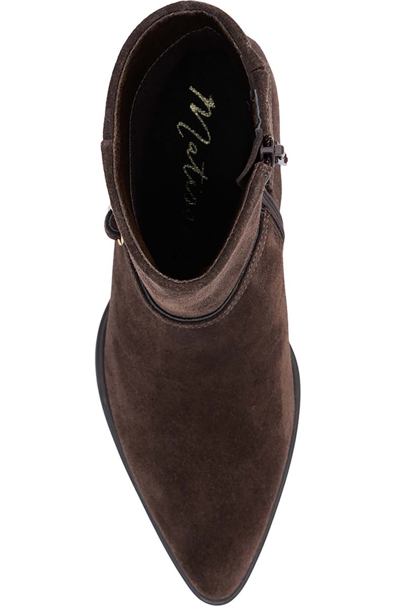 Matisse Ilana Pointed Toe Bootie, Alternate, color, Dark Chocolate