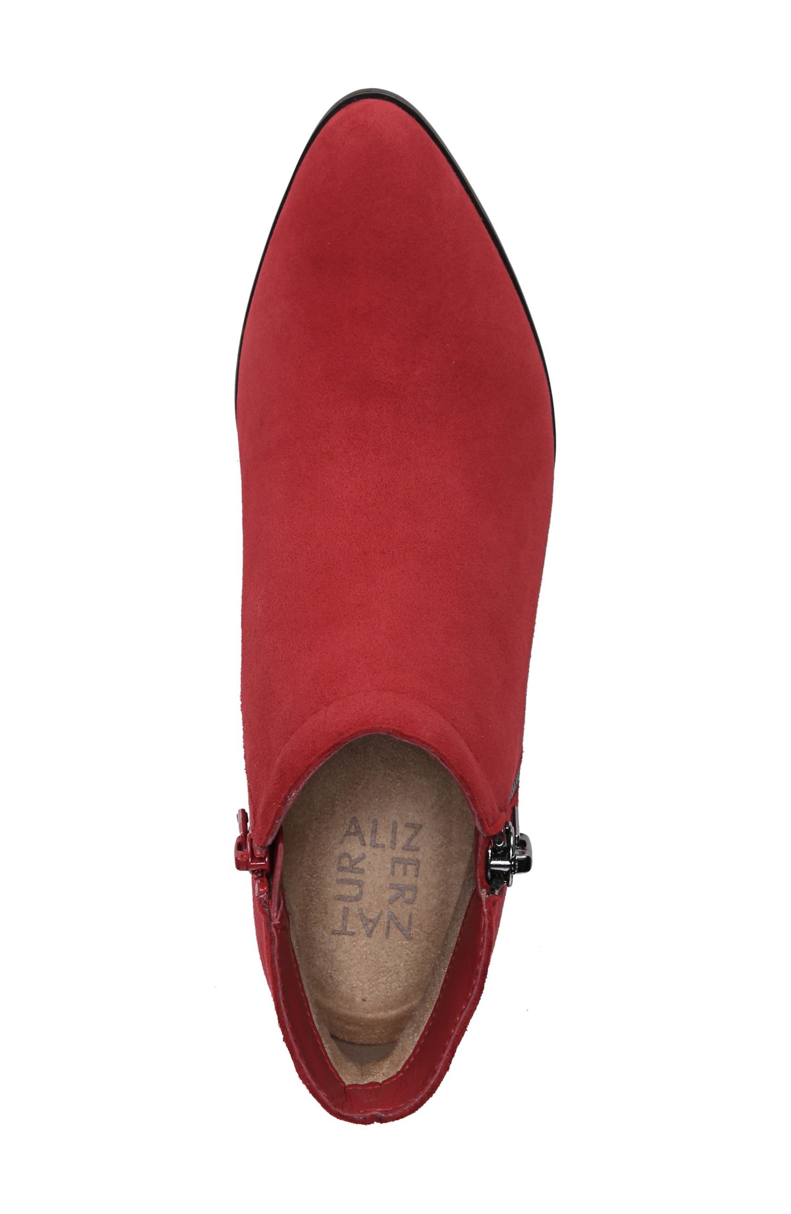 Blair Bootie, Alternate, color, RED SUEDE