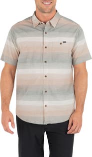 Hurley Lido Stripe Short Sleeve Button-Up Shirt