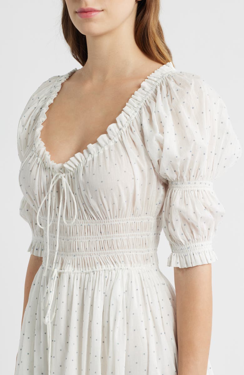 DÔEN Ischia Swiss Dot Convertible Organic Cotton Voile Dress, Alternate, color, Flock Dot