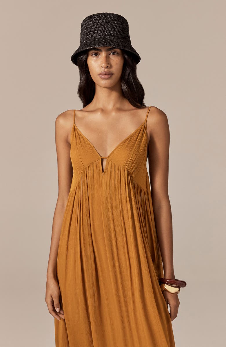 Helen Kaminski Chaturi Raffia Bucket Hat, Alternate, color, Charcoal