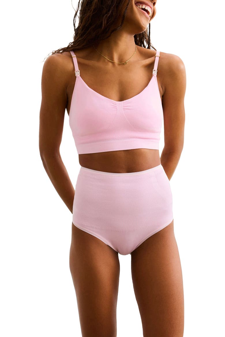 The Seamless Belly Brief, Main, color, Pink Lemonade