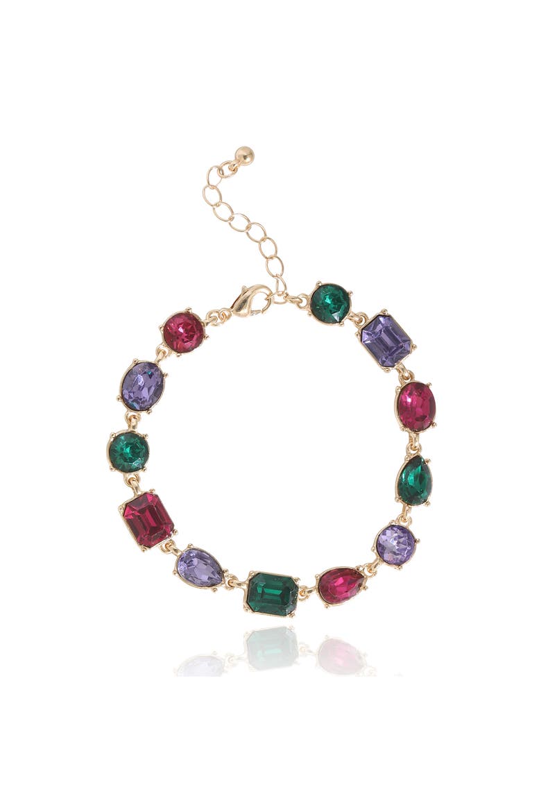 Multi-Stone Gem Bracelet, Main, color, Multicolor