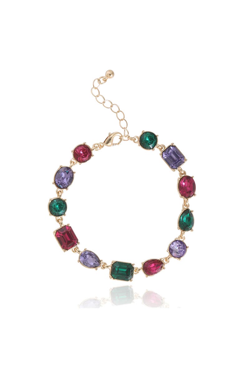 BCBG Generation Multi-Stone Gem Bracelet, Main, color, Multicolor