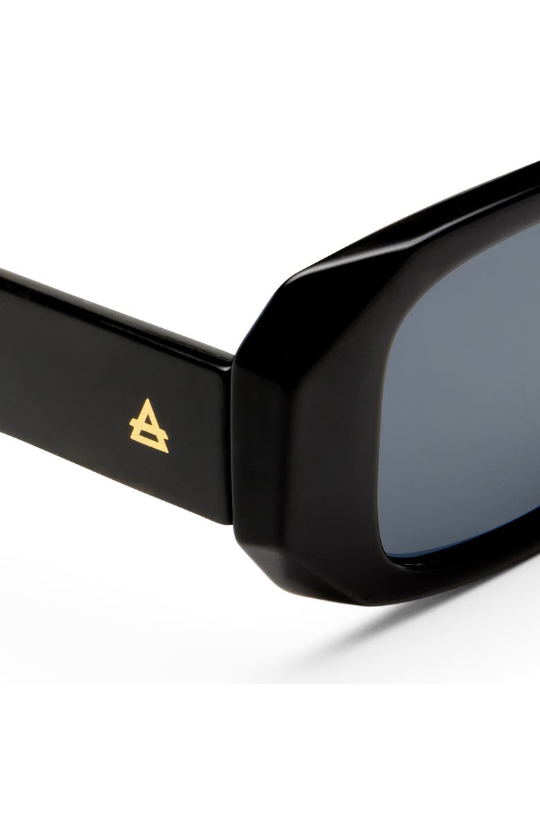 AIRE Ascendant 49mm Rectangular Sunglasses, Alternate, color, Black / Smoke Mono