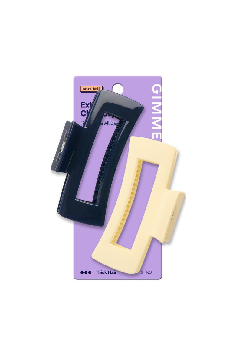 Rectangle Extra Grip Claw Clip, Main, color, Beige