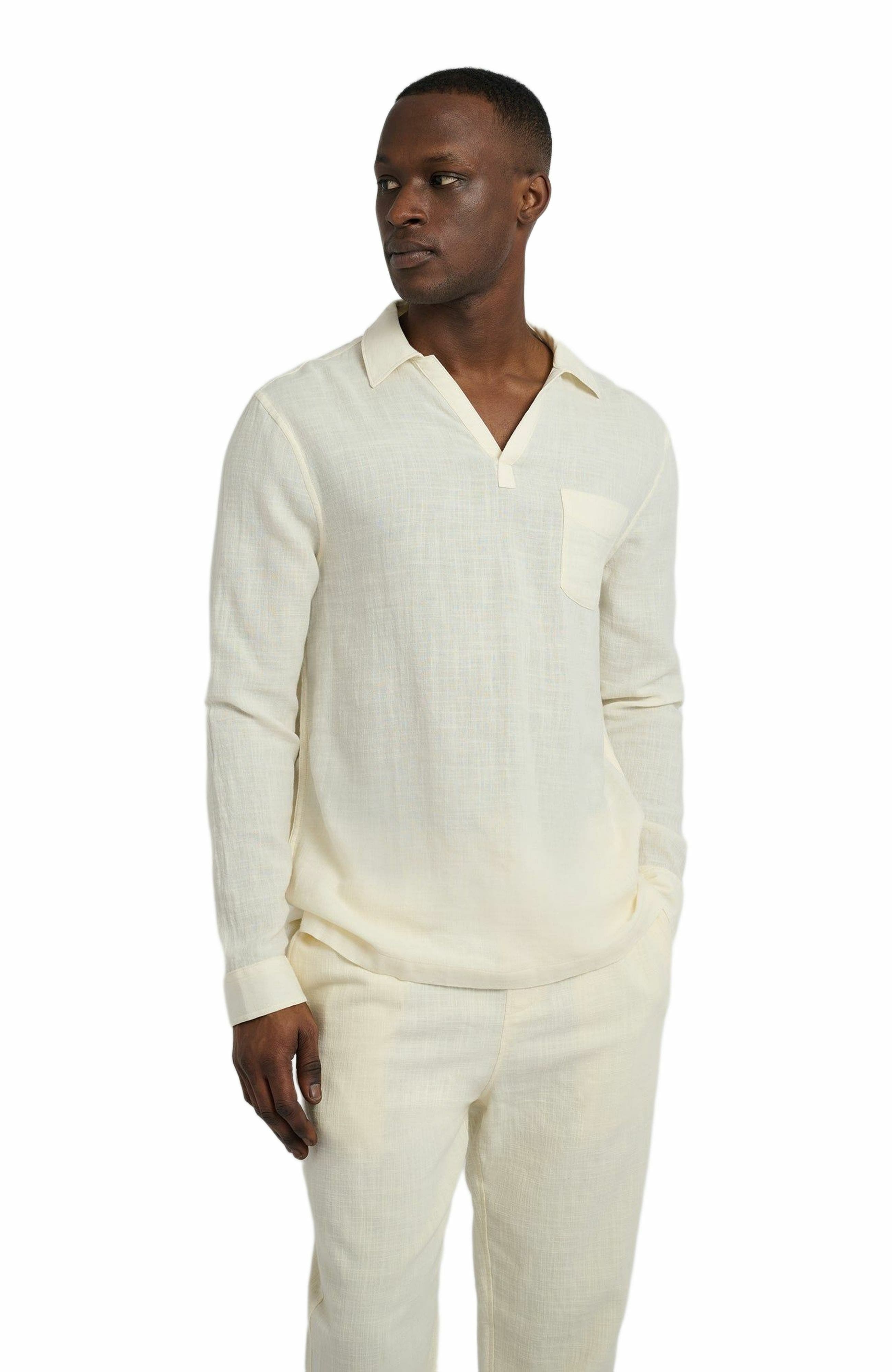 Gauze Popover Shirt - image 2