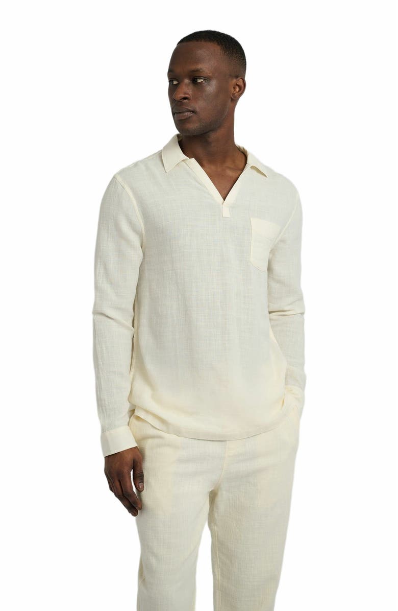 Onia Gauze Popover Shirt, Alternate, color,