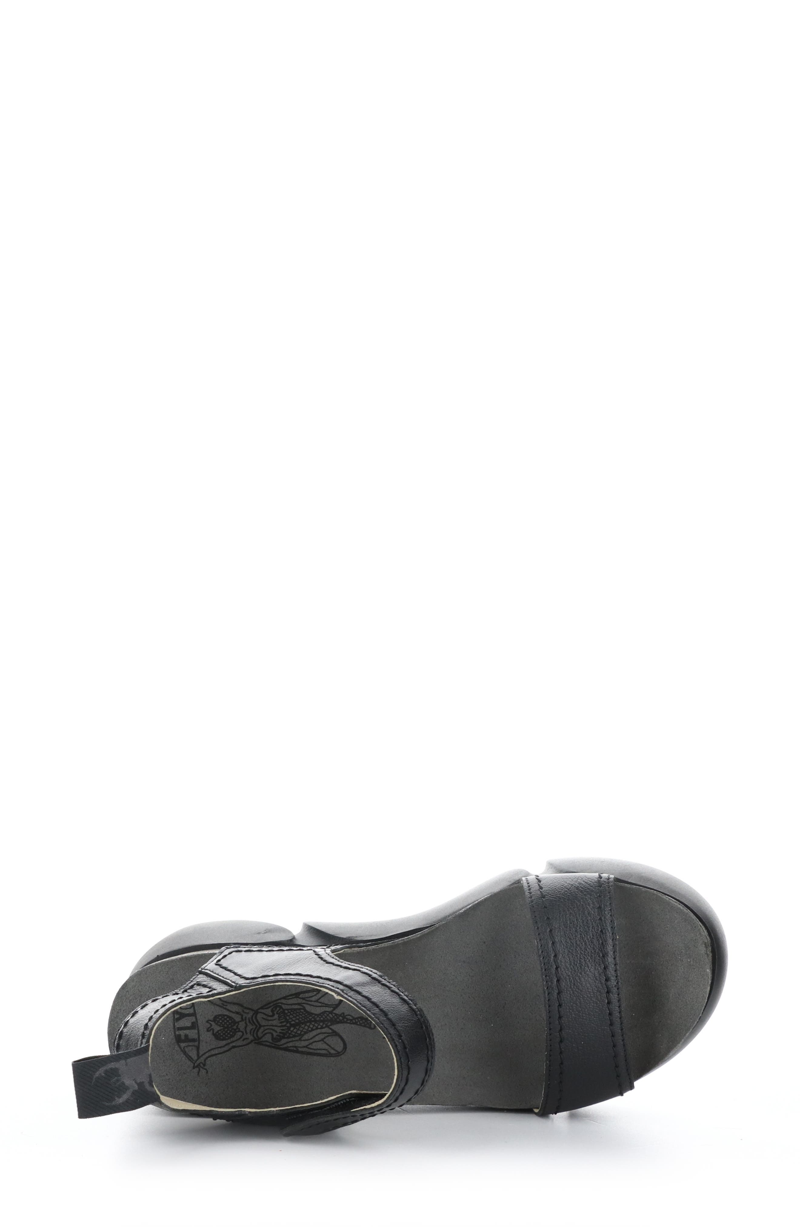 Sena Platform Sandal, Alternate, color, BLACK/ BLACK MOUSSE LEATHER