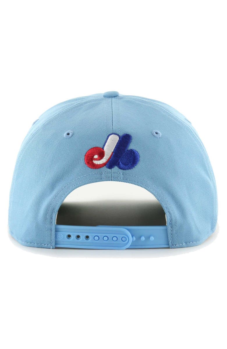 '47 Men's '47 Powder Blue Montreal Expos Cooperstown Collection Wax Pack Premier Hitch Adjustable Hat, Alternate, color, 