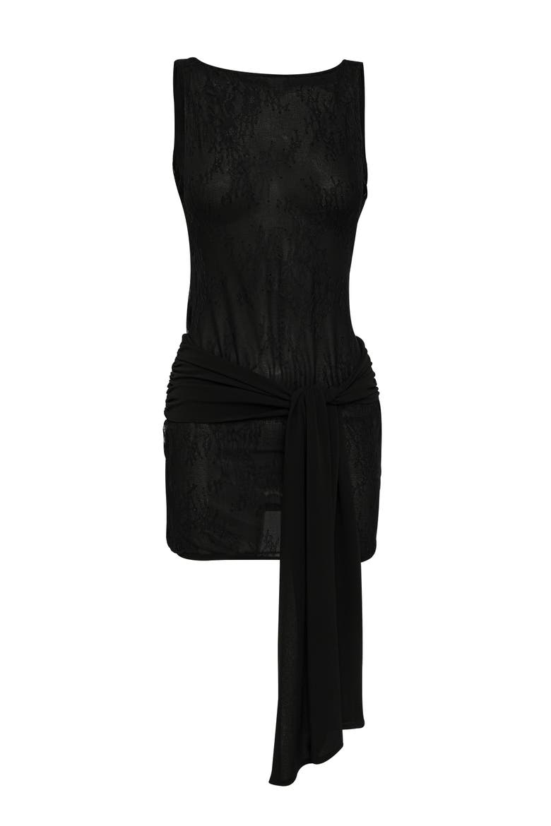 Belladonna Mini Dress, Alternate, color, Black