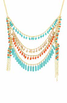 OLIVIA WELLES Jaila Bead Bib Necklace
