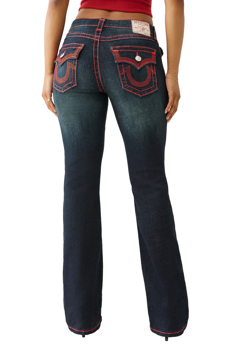 True Religion Becca Flap Pocket Bootcut Jeans, Alternate, color, Indigo Twilight