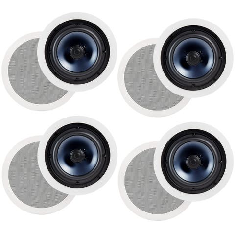 RC80I 2 Way In Ceiling Speakers - 4 Pack (White)