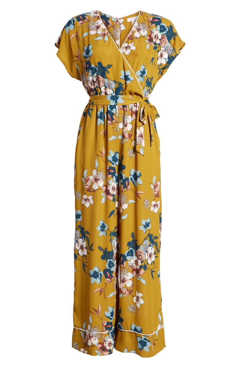 Leith Floral Jumpsuit, Alternate, color, 