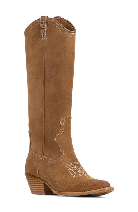 Tahlia Leather Western Boot
