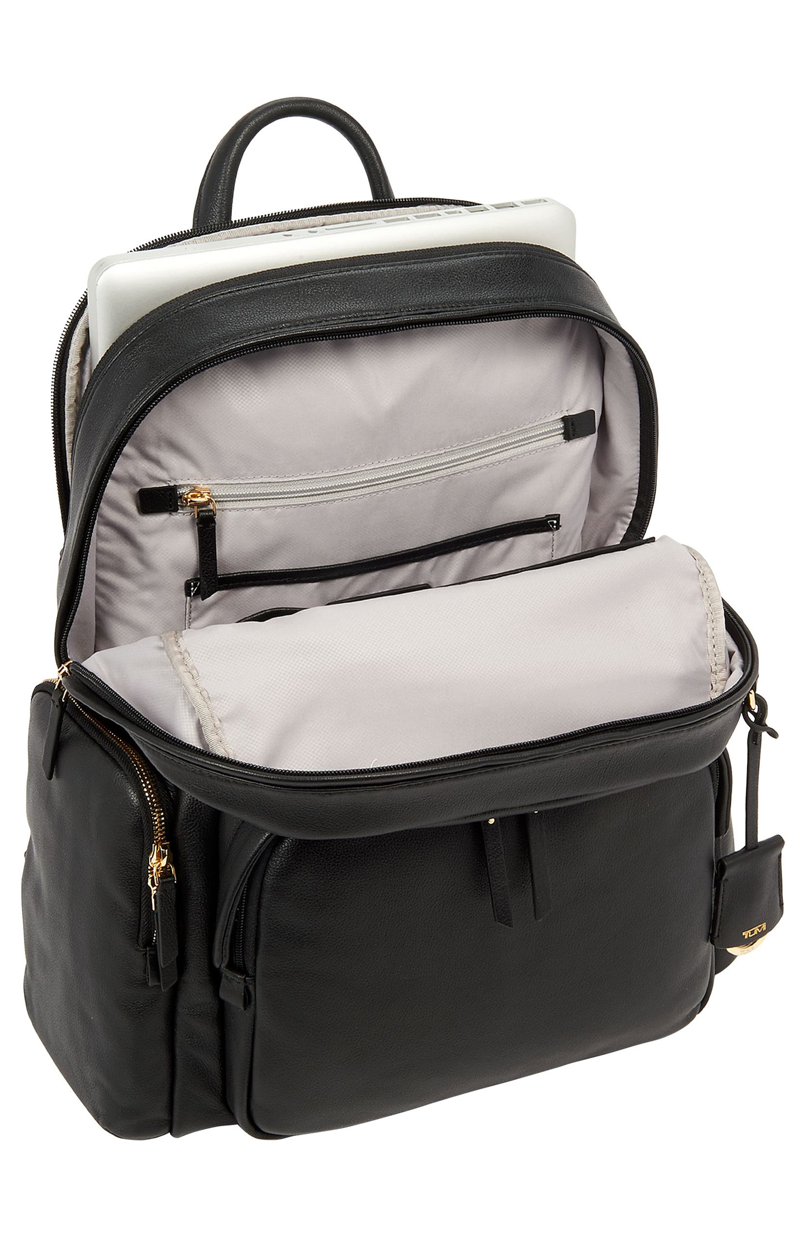 TUMI Voyageur Carson Leather Backpack, Alternate, color, 