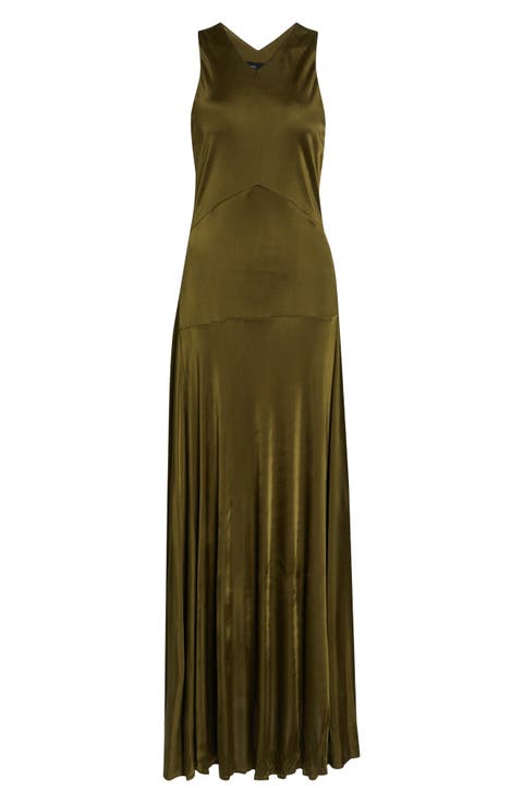 Naia Satin Jersey Maxi Dress
