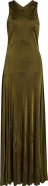 Proenza Schouler Naia Satin Jersey Maxi Dress