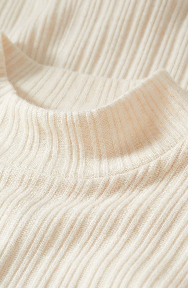 MANGO Textured Stripe Long Sleeve Knit Dress, Alternate, color, 