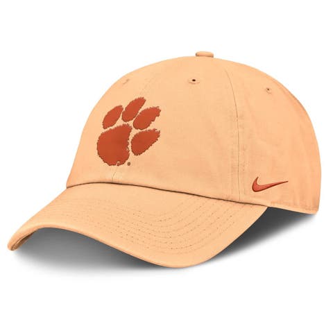 Men's Nike Light Orange Clemson Tigers Club Campus Adjustable Hat