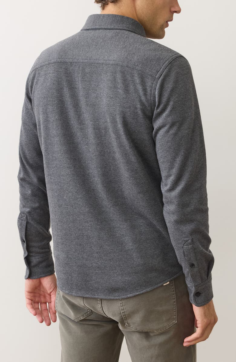 Marine Layer Pacifica Stretch Knit Shirt, Alternate, color, Charcoal Heather