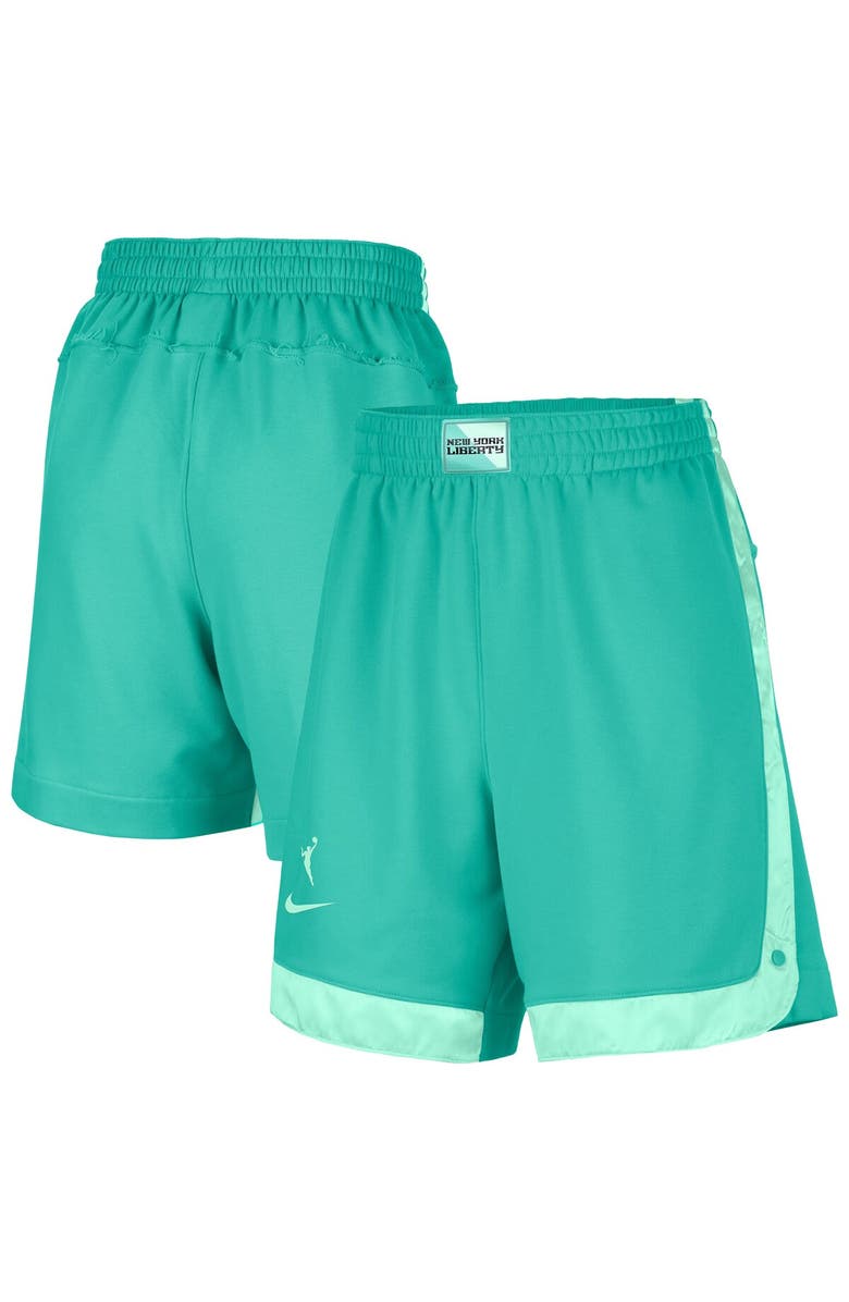 Nike Women's Nike  Mint New York Liberty Fly Basketball Tri-Blend Fleece Shorts, Alternate, color, Mint