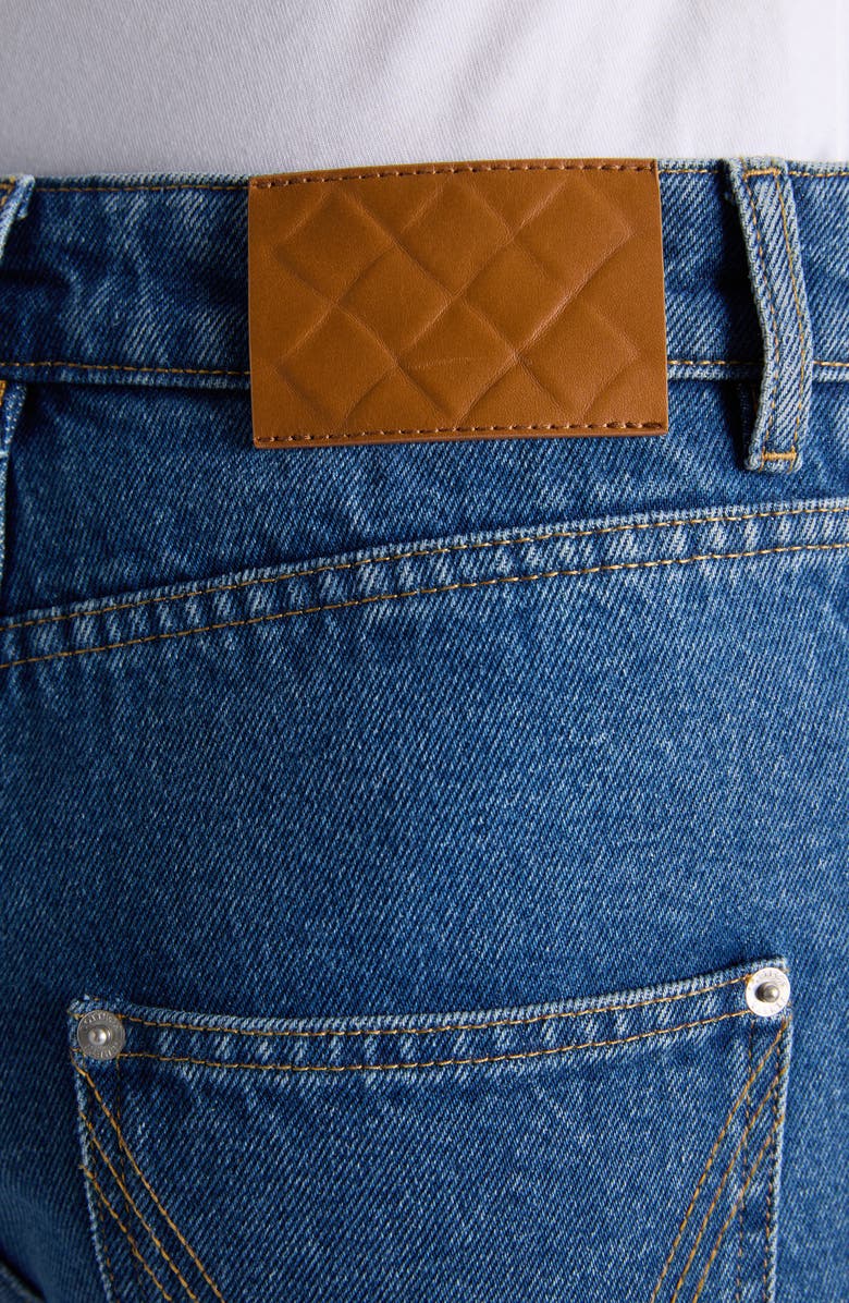 Bottega Veneta Straight Leg Jeans, Alternate, color, 4300 Mid Blue